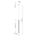 Lampa wisząca ARCHE 1 ultramaryna zwis SL.2045 SOLLUX LIGHTING