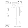 Lampa wisząca ARCHE 1 zielona oliwka zwis SL.2048 SOLLUX LIGHTING