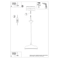 Lampa wisząca GINA taupe zwis SL.2061 SOLLUX LIGHTING
