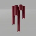 Lampa sufitowa LAGOS 10 burgund plafon SL.2069 SOLLUX LIGHTING