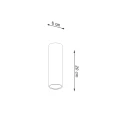 Lampa sufitowa LAGOS 20 taupe plafon SL.2073 SOLLUX LIGHTING