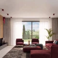 Lampa sufitowa LAGOS 20 burgund plafon SL.2075 SOLLUX LIGHTING