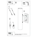 Lampa ścienna LAGOS 2 taupe kinkiet SL.2080 SOLLUX LIGHTING