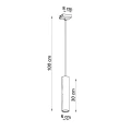 Lampa wisząca LAGOS 1 ultramaryna zwis SL.2084 SOLLUX LIGHTING