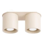 Lampa sufitowa ORBIS 2 beżowa plafon SL.2088 SOLLUX LIGHTING