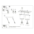 Lampa sufitowa ORBIS 2 beżowa plafon SL.2088 SOLLUX LIGHTING