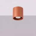 Lampa sufitowa ORBIS 1 ochra czerwona plafon SL.2093 SOLLUX LIGHTING