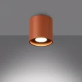 Lampa sufitowa ORBIS 1 ochra czerwona plafon SL.2093 SOLLUX LIGHTING