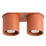 Lampa sufitowa ORBIS 2 ochra czerwona plafon SL.2094 SOLLUX LIGHTING