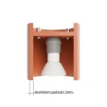 Lampa sufitowa ORBIS 2 ochra czerwona plafon SL.2094 SOLLUX LIGHTING
