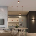 Lampa ścienna ORBIS 1 ochra czerwona kinkiet SL.2095 SOLLUX LIGHTING