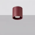 Lampa sufitowa ORBIS 1 burgund plafon SL.2096 SOLLUX LIGHTING