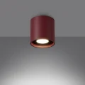 Lampa sufitowa ORBIS 1 burgund plafon SL.2096 SOLLUX LIGHTING