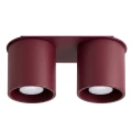 Lampa sufitowa ORBIS 2 burgund plafon SL.2097 SOLLUX LIGHTING