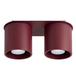 Lampa sufitowa ORBIS 2 burgund plafon SL.2097 SOLLUX LIGHTING