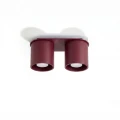 Lampa sufitowa ORBIS 2 burgund plafon SL.2097 SOLLUX LIGHTING