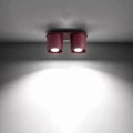 Lampa sufitowa ORBIS 2 burgund plafon SL.2097 SOLLUX LIGHTING