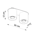 Lampa sufitowa ORBIS 2 ultramaryna plafon SL.2100 SOLLUX LIGHTING