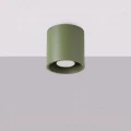 Lampa sufitowa ORBIS 1 zielona oliwka plafon SL.2102 SOLLUX LIGHTING