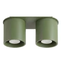 Lampa sufitowa ORBIS 2 zielona oliwka plafon SL.2103 SOLLUX LIGHTING