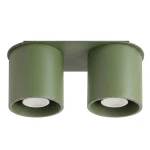 Lampa sufitowa ORBIS 2 zielona oliwka plafon SL.2103 SOLLUX LIGHTING