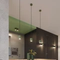 Lampa sufitowa ORBIS 2 zielona oliwka plafon SL.2103 SOLLUX LIGHTING