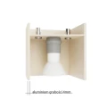 Lampa ścienna QUAD 1 beżowa kinkiet SL.2106 SOLLUX LIGHTING