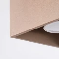 Lampa sufitowa QUAD 1 taupe plafon SL.2107 SOLLUX LIGHTING