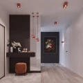 Lampa sufitowa QUAD 1 ochra czerwona plafon SL.2109 SOLLUX LIGHTING