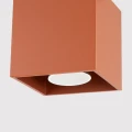 Lampa sufitowa QUAD 1 ochra czerwona plafon SL.2109 SOLLUX LIGHTING