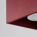Lampa sufitowa QUAD 1 burgund plafon SL.2111 SOLLUX LIGHTING