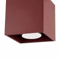 Lampa sufitowa QUAD 1 burgund plafon SL.2111 SOLLUX LIGHTING