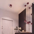Lampa ścienna QUAD 1 burgund kinkiet SL.2112 SOLLUX LIGHTING