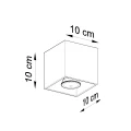 Lampa sufitowa QUAD 1 ultramaryna plafon SL.2113 SOLLUX LIGHTING