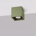 Lampa sufitowa QUAD 1 zielona oliwka plafon SL.2115 SOLLUX LIGHTING