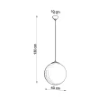 Lampa wisząca UGO 40 biała zwis SL.2209 SOLLUX LIGHTING