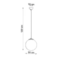 Lampa wisząca UGO 30 czarna zwis SL.2211 SOLLUX LIGHTING