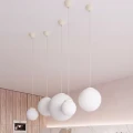 Lampa wisząca UGO 40 beżowa zwis SL.2215 SOLLUX LIGHTING