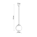 Lampa wisząca UGO 20 taupe zwis SL.2216 SOLLUX LIGHTING