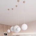 Lampa wisząca UGO 40 taupe zwis SL.2218 SOLLUX LIGHTING