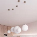 Lampa wisząca UGO 40 taupe zwis SL.2218 SOLLUX LIGHTING