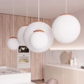 Lampa wisząca UGO 40 ochra czerwona zwis SL.2221 SOLLUX LIGHTING