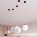 Lampa wisząca UGO 30 burgund zwis SL.2223 SOLLUX LIGHTING