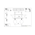 Lampa sufitowa YOLI 2 taupe plafon SL.2239 SOLLUX LIGHTING