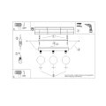 Lampa sufitowa YOLI 3 taupe plafon SL.2240 SOLLUX LIGHTING