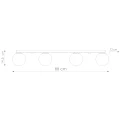Lampa sufitowa YOLI 4 taupe plafon SL.2241 SOLLUX LIGHTING