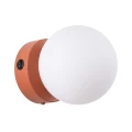 Lampa ścienna YOLI 1 ochra czerwona z włącznikiem kinkiet SL.2243 SOLLUX LIGHTING