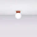 Lampa sufitowa YOLI 1 ochra czerwona plafon SL.2244 SOLLUX LIGHTING