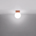 Lampa sufitowa YOLI 1 ochra czerwona plafon SL.2244 SOLLUX LIGHTING