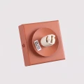 Lampa sufitowa YOLI 1 ochra czerwona plafon SL.2244 SOLLUX LIGHTING